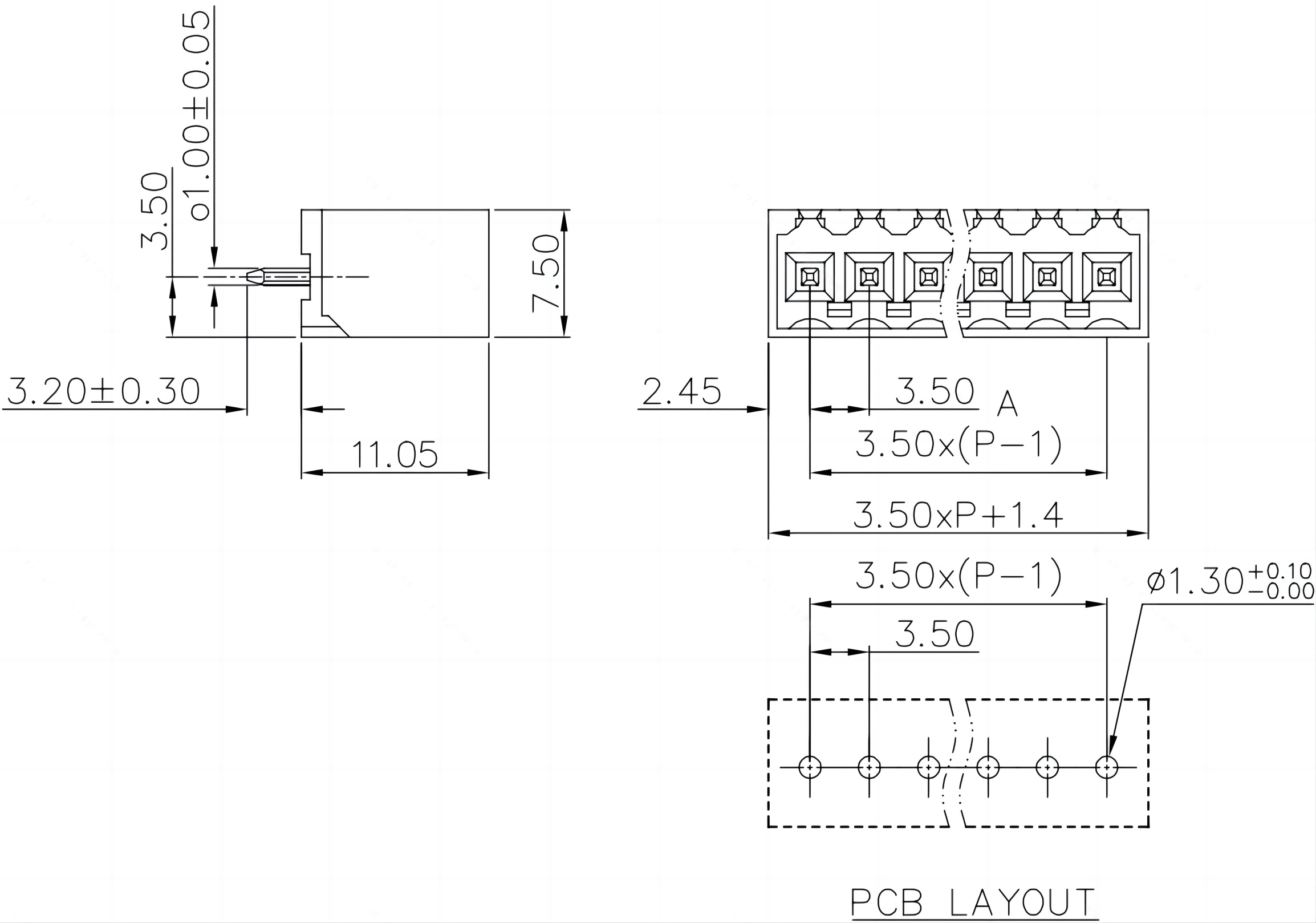 pcb连接器插座MC-PA3.5VXX-OG-WD